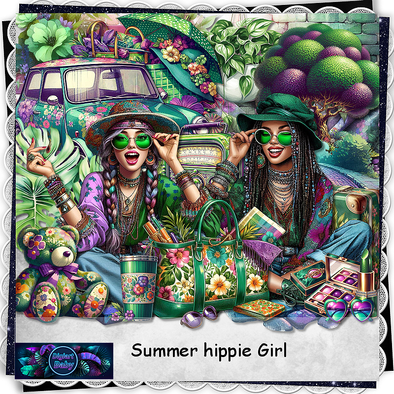 Summer hippie gril